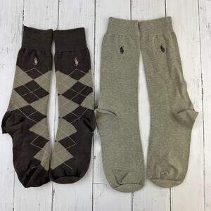 2- Polo Ralph Lauren Classic Argyle Pony Dress Sock